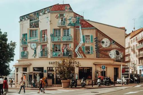 Building image of cannes french riviera