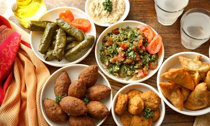 a plate of food on a table at Saydawi